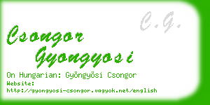 csongor gyongyosi business card